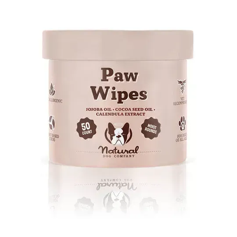 Серветки для лап Paw Wipes Natural Dog Company 50 шт 00145 фото